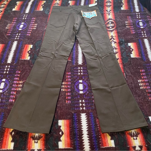 VTG 60’s Levi’s Deadstock Saddleman Black Tab Sta Prest Boot cut Jeans! 34x33 - Picture 10 of 16